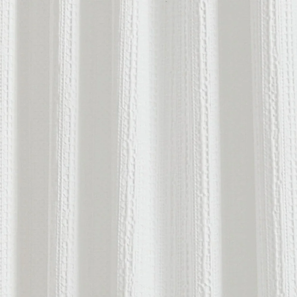 DKNY Pure Donna waffle stripe textured Curtains - White - set of 2 - 50